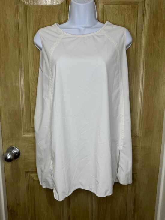 Athleta Tops - Athleta Zephyr Tank Top Womens Medium White Featherweight Stretch Gym